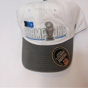 Ohio State NCAA 2019 Big 10 Football Champions adjustable hat White/Gray. NWT